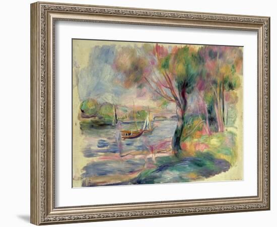 The Seine at Argenteuil, 1892-Pierre-Auguste Renoir-Framed Giclee Print