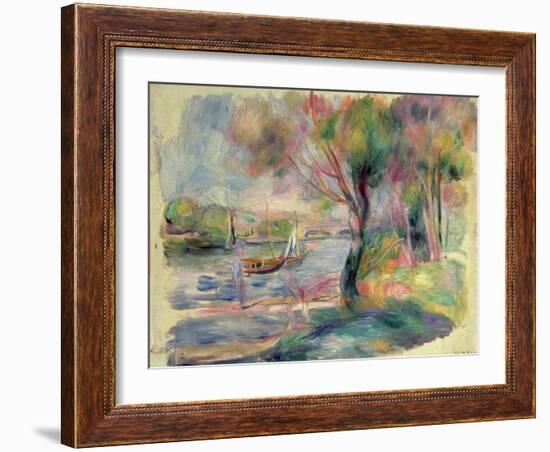 The Seine at Argenteuil, 1892-Pierre-Auguste Renoir-Framed Giclee Print