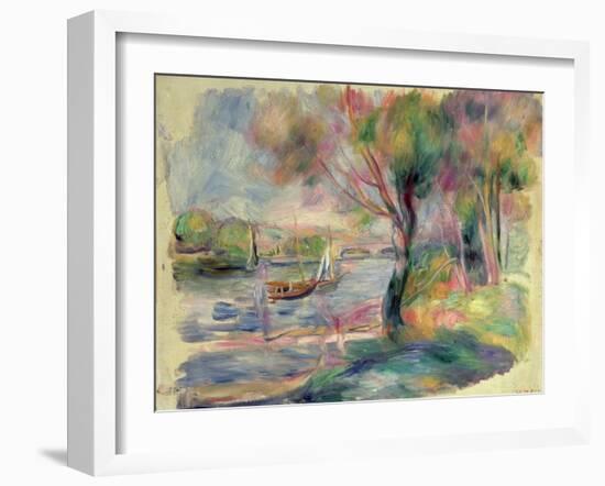 The Seine at Argenteuil, 1892-Pierre-Auguste Renoir-Framed Giclee Print