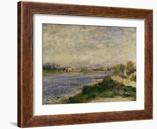 The Seine at Argenteuil, c.1873-Pierre-Auguste Renoir-Framed Giclee Print