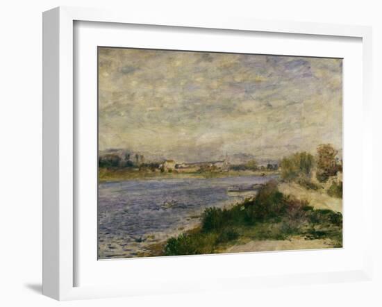 The Seine at Argenteuil, c.1873-Pierre-Auguste Renoir-Framed Giclee Print