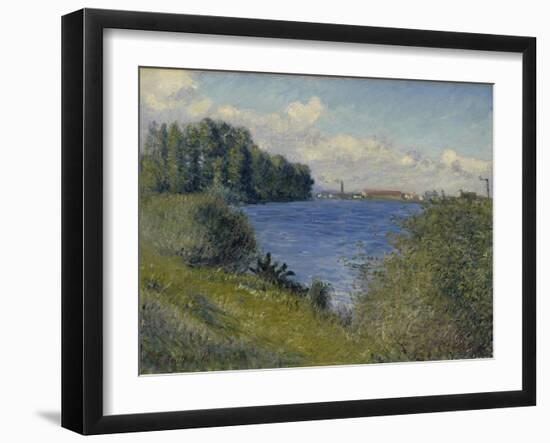 The Seine at Argenteuil, C.1892 (Oil on Canvas)-Gustave Caillebotte-Framed Giclee Print