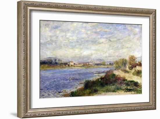 The Seine at Argenteuil, C1883-Pierre-Auguste Renoir-Framed Giclee Print