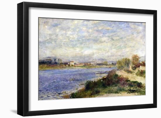 The Seine at Argenteuil, C1883-Pierre-Auguste Renoir-Framed Giclee Print