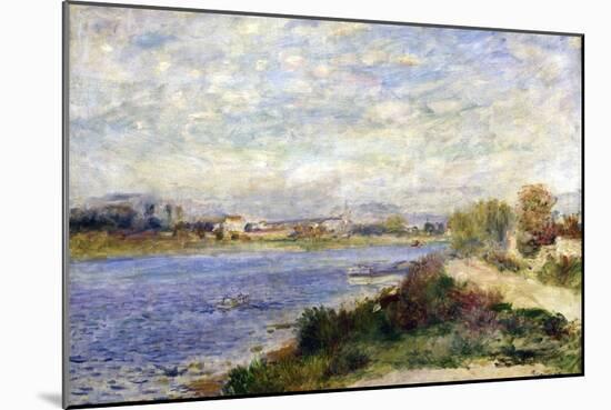 The Seine at Argenteuil, C1883-Pierre-Auguste Renoir-Mounted Giclee Print