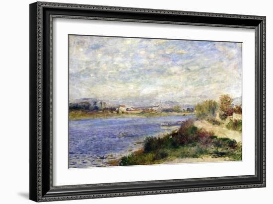 The Seine at Argenteuil, C1883-Pierre-Auguste Renoir-Framed Giclee Print