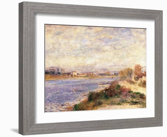The Seine at Argenteuil-Pierre-Auguste Renoir-Framed Giclee Print