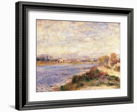 The Seine at Argenteuil-Pierre-Auguste Renoir-Framed Giclee Print