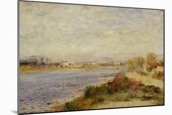 The Seine at Argenteuil-Pierre-Auguste Renoir-Mounted Giclee Print