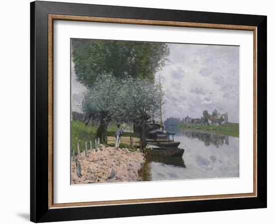 The Seine at Bougival, 1872-Alfred Sisley-Framed Giclee Print