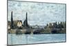 The Seine at Bougival, 1873-Alfred Sisley-Mounted Giclee Print