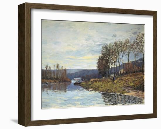 The Seine at Bougival, 1873-Alfred Sisley-Framed Giclee Print