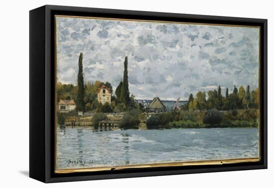 The Seine at Bougival, 1873-Alfred Sisley-Framed Premier Image Canvas