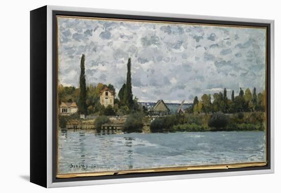 The Seine at Bougival, 1873-Alfred Sisley-Framed Premier Image Canvas