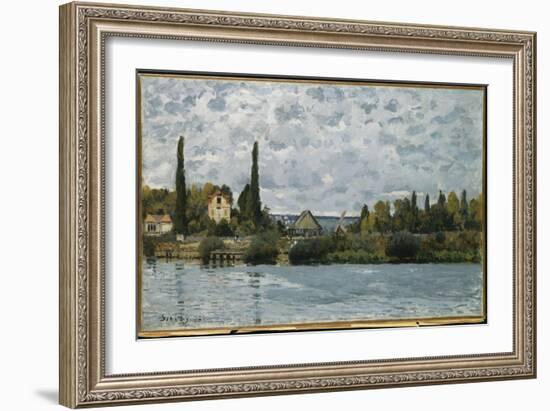 The Seine at Bougival, 1873-Alfred Sisley-Framed Giclee Print