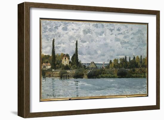 The Seine at Bougival, 1873-Alfred Sisley-Framed Giclee Print