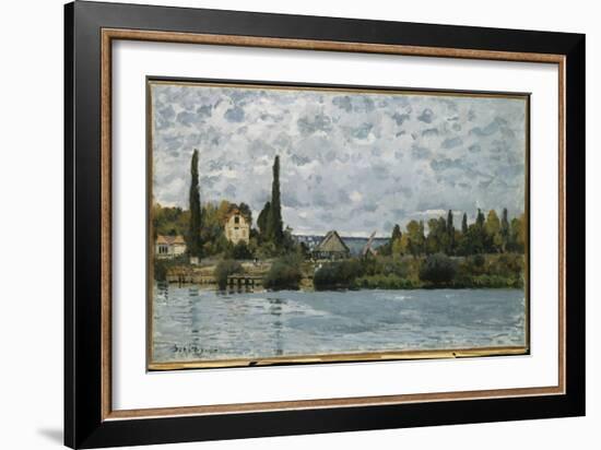 The Seine at Bougival, 1873-Alfred Sisley-Framed Giclee Print