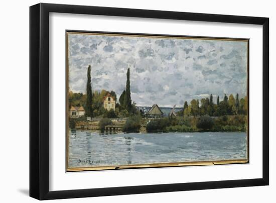 The Seine at Bougival, 1873-Alfred Sisley-Framed Giclee Print