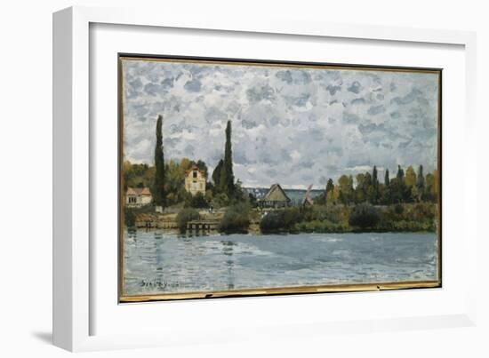 The Seine at Bougival, 1873-Alfred Sisley-Framed Giclee Print