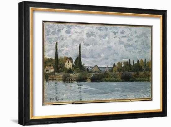 The Seine at Bougival, 1873-Alfred Sisley-Framed Giclee Print