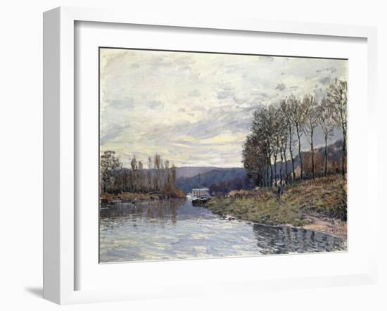 The Seine at Bougival, 1873-Alfred Sisley-Framed Giclee Print