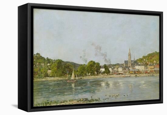 The Seine at Caudebec-En-Caux, 1889-Eugène Boudin-Framed Premier Image Canvas