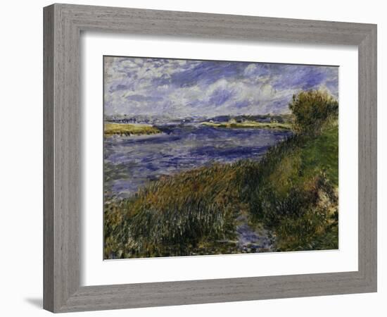 The Seine at Champrosay, c.1876-Pierre-Auguste Renoir-Framed Giclee Print