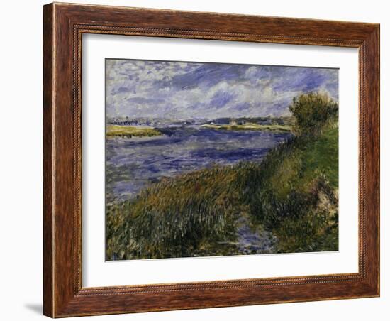 The Seine at Champrosay, c.1876-Pierre-Auguste Renoir-Framed Giclee Print