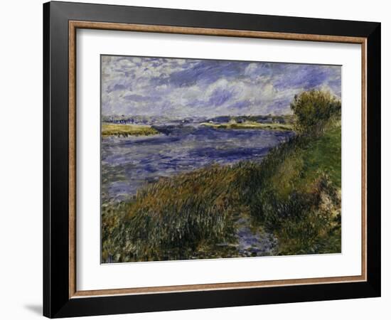 The Seine at Champrosay, c.1876-Pierre-Auguste Renoir-Framed Giclee Print