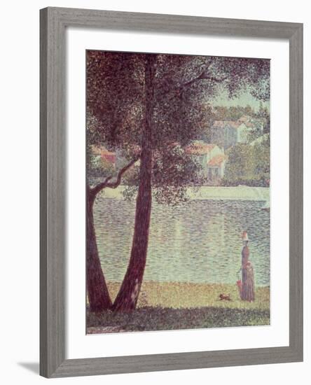 The Seine at Courbevoie, 1885-Georges Seurat-Framed Giclee Print