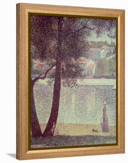 The Seine at Courbevoie, 1885-Georges Seurat-Framed Premier Image Canvas