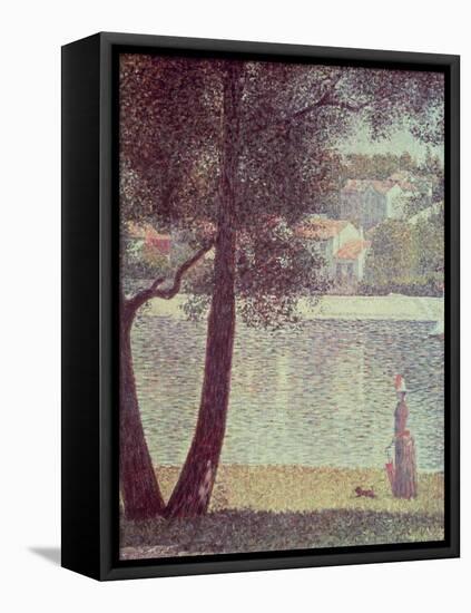 The Seine at Courbevoie, 1885-Georges Seurat-Framed Premier Image Canvas