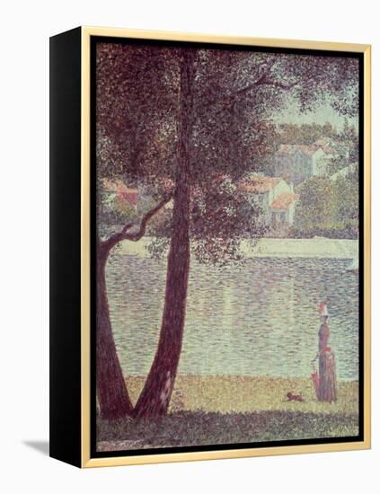 The Seine at Courbevoie, 1885-Georges Seurat-Framed Premier Image Canvas