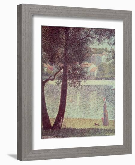 The Seine at Courbevoie, 1885-Georges Seurat-Framed Giclee Print