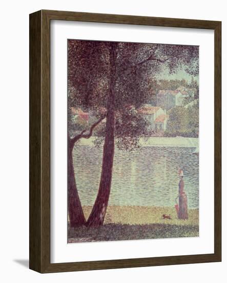 The Seine at Courbevoie, 1885-Georges Seurat-Framed Giclee Print