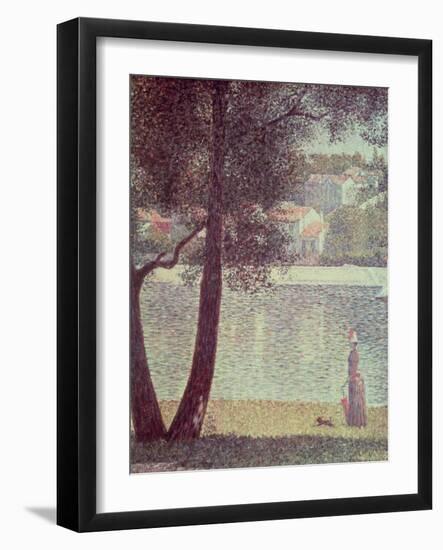 The Seine at Courbevoie, 1885-Georges Seurat-Framed Giclee Print