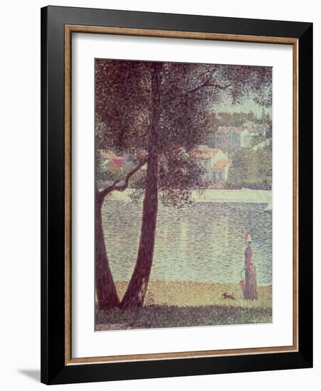 The Seine at Courbevoie, 1885-Georges Seurat-Framed Giclee Print