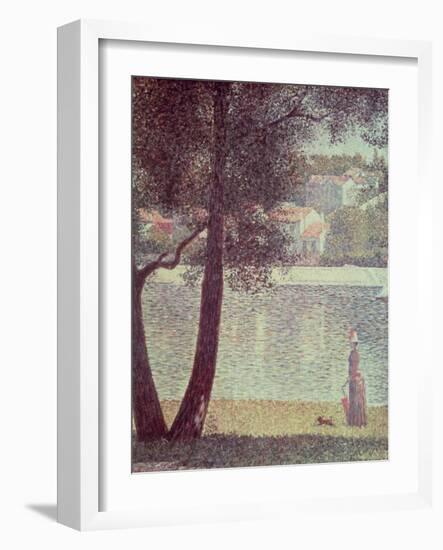 The Seine at Courbevoie, 1885-Georges Seurat-Framed Giclee Print