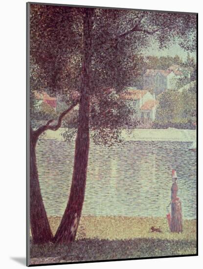The Seine at Courbevoie, 1885-Georges Seurat-Mounted Giclee Print