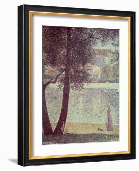 The Seine at Courbevoie, 1885-Georges Seurat-Framed Giclee Print