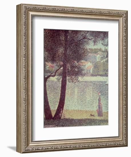 The Seine at Courbevoie, 1885-Georges Seurat-Framed Giclee Print