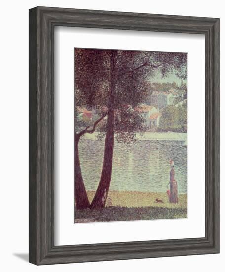 The Seine at Courbevoie, 1885-Georges Seurat-Framed Giclee Print