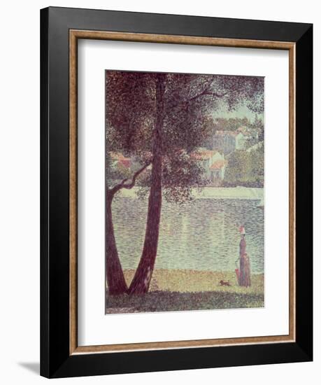 The Seine at Courbevoie, 1885-Georges Seurat-Framed Giclee Print