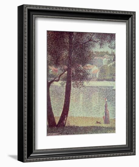 The Seine at Courbevoie, 1885-Georges Seurat-Framed Giclee Print