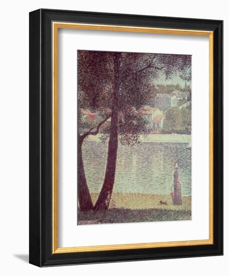 The Seine at Courbevoie, 1885-Georges Seurat-Framed Giclee Print