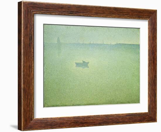 The Seine at Dawn-Charles Angrand-Framed Giclee Print