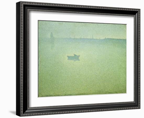 The Seine at Dawn-Charles Angrand-Framed Giclee Print