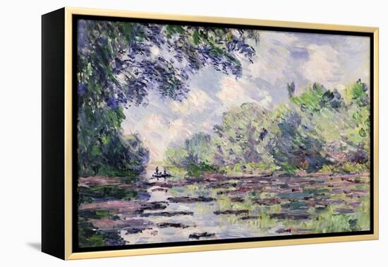 The Seine at Giverny, 1885-Claude Monet-Framed Premier Image Canvas