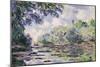 The Seine at Giverny, 1885-Claude Monet-Mounted Giclee Print