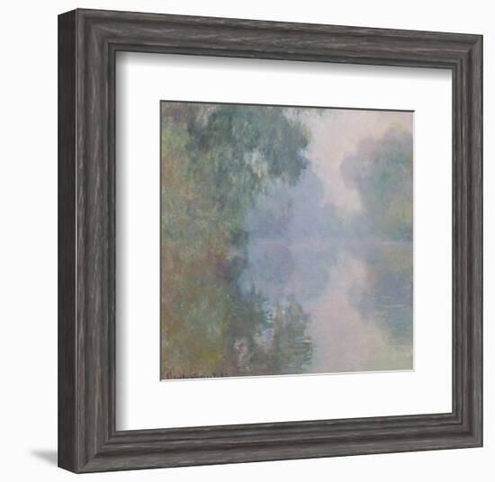 The Seine at Giverny, Morning Mists, 1897-Claude Monet-Framed Art Print